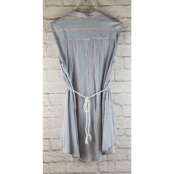 Ellison Women's Striped Sleeveless Blouse ~ Size Medium ~ NWT / New with Tags - Picture 7 of 11